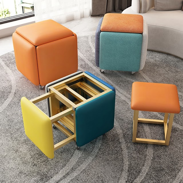 5 in 1 Cube Sofa Stool 