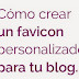 Crear y colocar un favicon a un blog o website