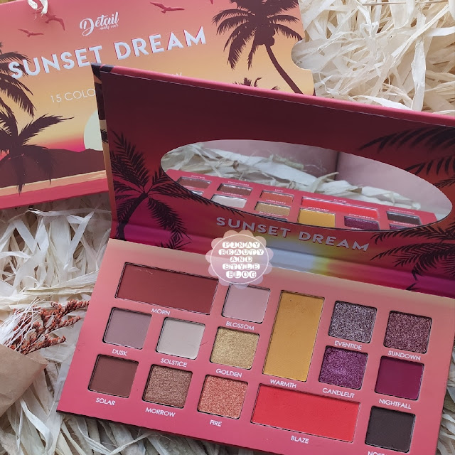Detail Cosmetics Sunset Dream Palette Review - Bright Eyeshadow by Detail Makeover