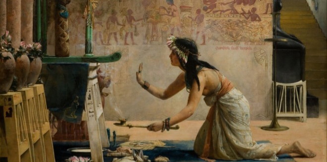 Betende Frau im Alten Ägypten