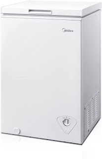 Midea MRC04M3AWW Chest Freezer 3.5 Cubit Feet Mini Freezer, image, review features & specifications