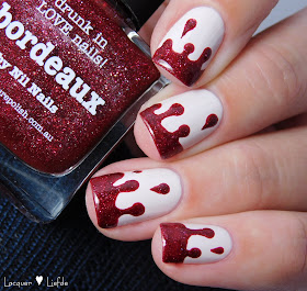 Blood Drip Nail Art Halloween Nail Art