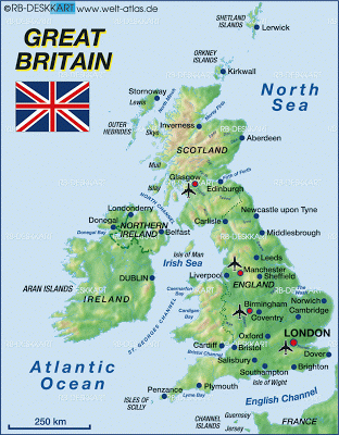 Mapamundi Mapa de Gran Bretaña Europa