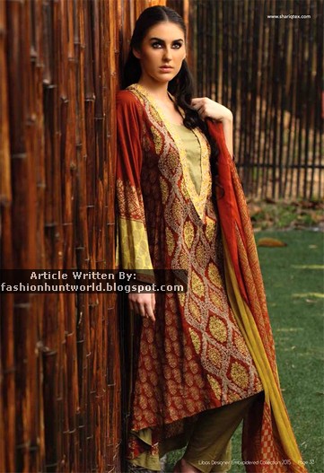 Libas Designer Embroidered 2015 By Shariq Textile Magazine