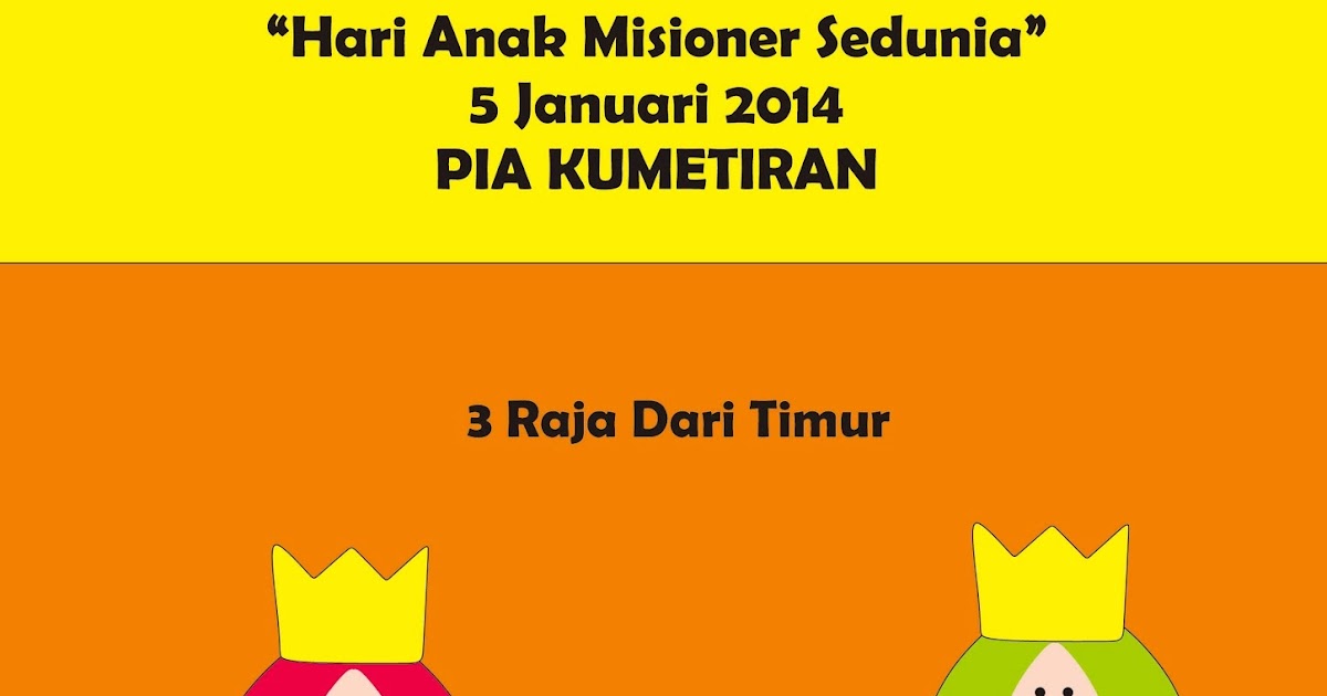 Catatan SiGal: Bahan Kreativitas Sekolah Minggu "Hari Anak 