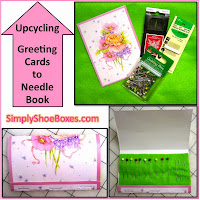 Upcycling Greeting Cards into needle books
