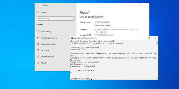 Cara Mengganti Nama Komputer di Windows 10 Dengan Command Prompt