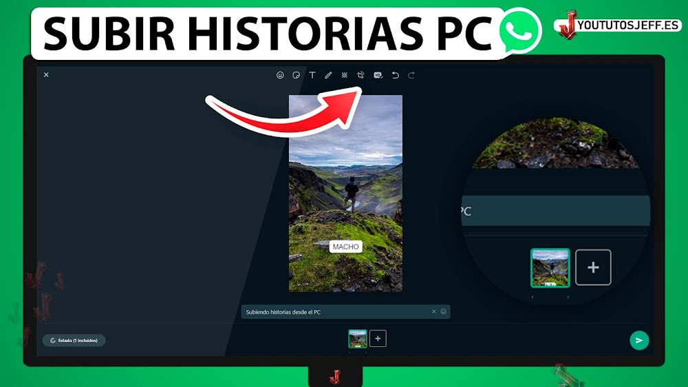 Como SUBIR HISTORIAS a Whatsapp desde PC ✅