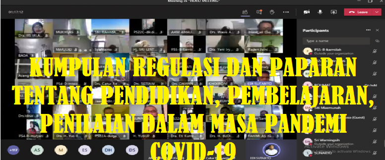 Kumpulan dokumen tentang Kumpulan Regulasi dan Paparan Tentang Pendidikan, Pembelajaran, Penilaian dalam Masa Pandemi Covid-19