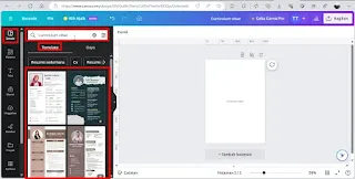 Cara Membuat CV di Canva Gratis Lewat Laptop