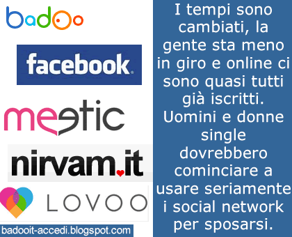 social network sposarsi