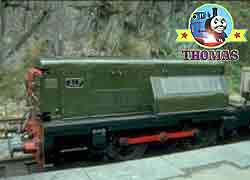 Thomas tank train character Alf the train is a small railroad narrow gauge Diesel Talyllyn Railway