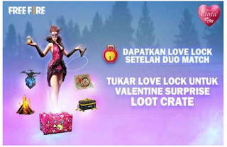 Cara Dapatkan Hadiah di Event Valentine Free Fire