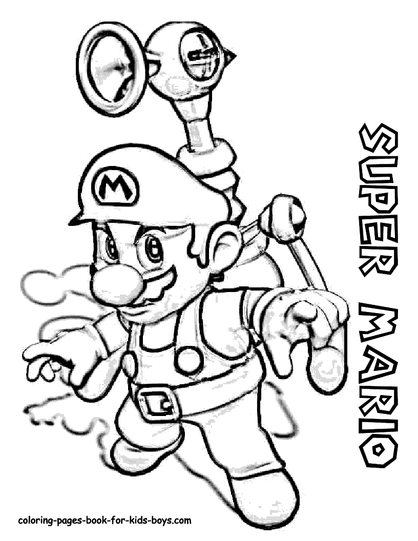 Mario Coloring Page