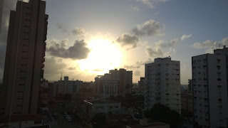 bairro de Tambaú no nascer do sol