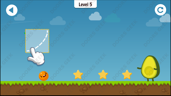 Where's My Avocado? Level 5 Solution, Cheats, Walkthrough, 3 Stars for Android, iPhone, iPad and iPod