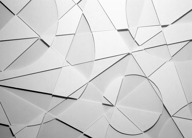 Geometric paper sculpture