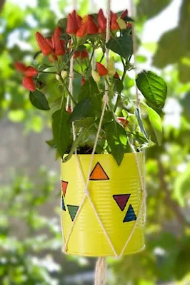 40 ideias de vasos com material reciclado para plantas