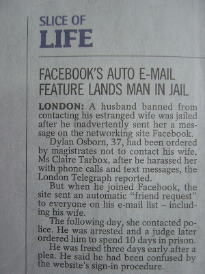 Facebook lands man in jail