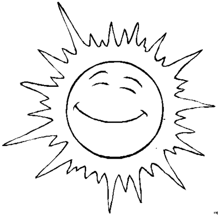 Sun in Summer Coloring Pages >> Disney Coloring Pages