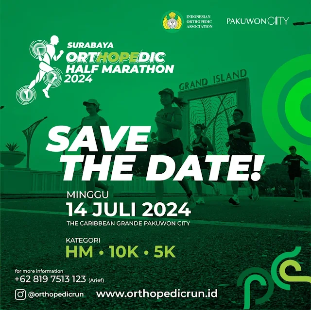 Gelar Orthopedic Half Marathon, PABOI: Lari untuk Sehat, Berprestasi, dan Berbagi