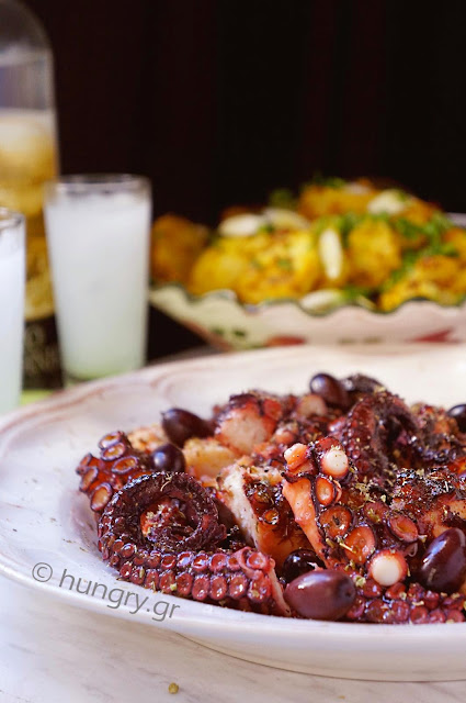 Octopus Baked in Parchment Paper