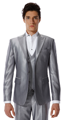 Metallic Three-Piece Tuxedo