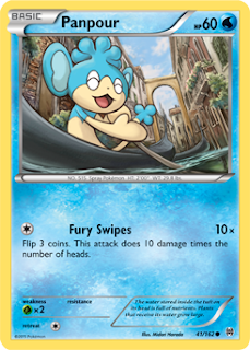 Panpour BREAKthrough Pokemon Card