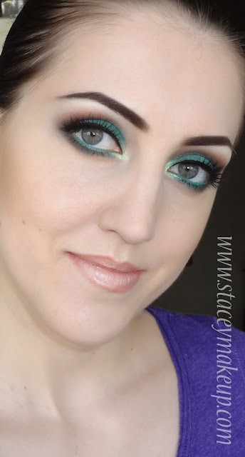 green and brown soft look tutorial