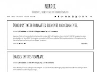 NORDIC Free template blogger 2019