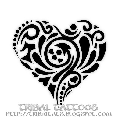 tribal heart tattoo meaning. 10 Unique Designs of Tribal Heart Tattoos