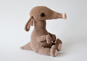 Krawka: Anteater crochet pattern, cute baby animal pattern by Krawka