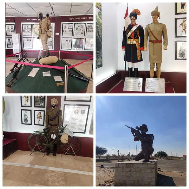 Indian army hall in Jaisalmer war museum
