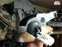 GeekSummit Class II BobaFett Slave Repaint Custom Vintage Trilogy Star Ship Han Solo in Carbonite