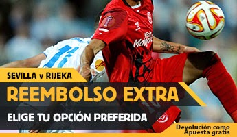 betfair reembolso 25 euros Sevilla vs Rijeka 11 diciembre