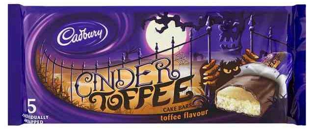 Cadbury Mini Cinder Toffee Halloween Cake Bars Review