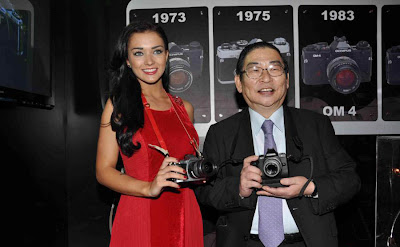 amy jackson launch olympus camera hot photoshoot