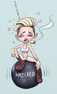 Miley Cyrus Celebrity Cartoon Drawing