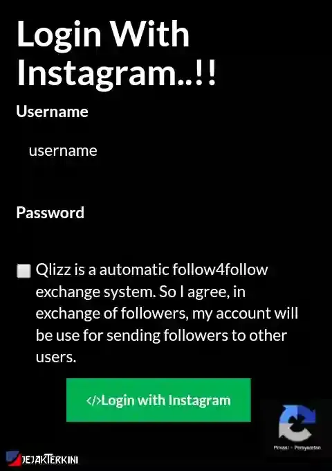 cara menggunakan instagram qlizz