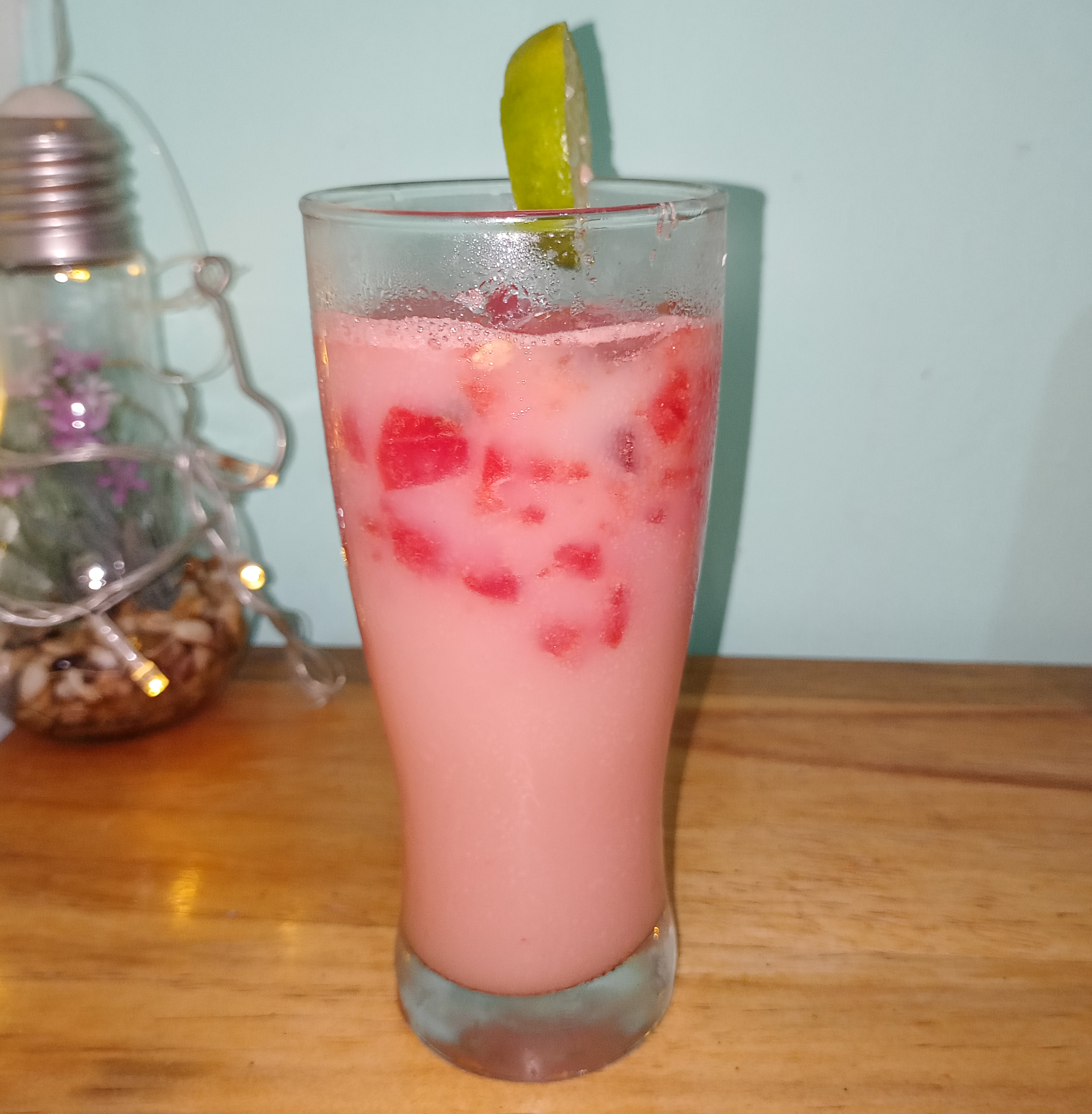 Yakult Watermelon Slush with Sprite