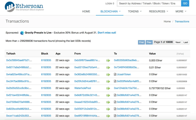 Leaving links to a blockchain explorer such as Etherscan or BSCscan so that users can see their transactions