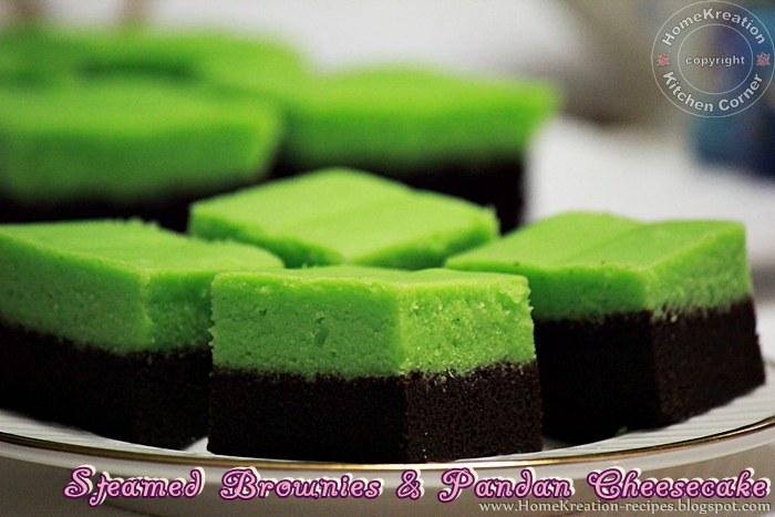 HomeKreation - Kitchen Corner: Steamed Brownies & Pandan 