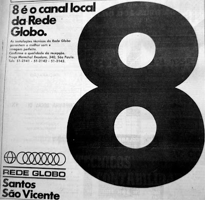 Reprodução - Jornal Cidade de Santos - Agosto de 1973