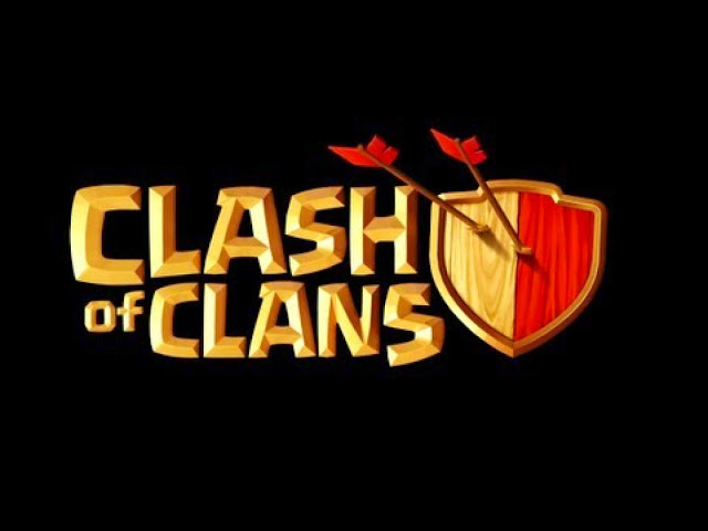 10028-Clash of Clans Logo Black Background HD Wallpaperz