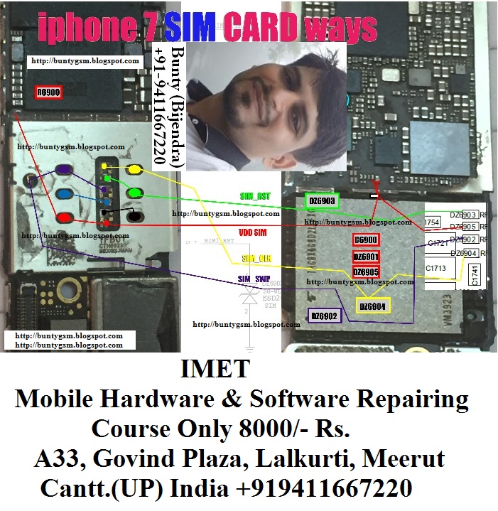 iPhone 7 Sim Card Not Working Problem Solution Jumper Ways - IMET Mobile Repairing Institute ...
