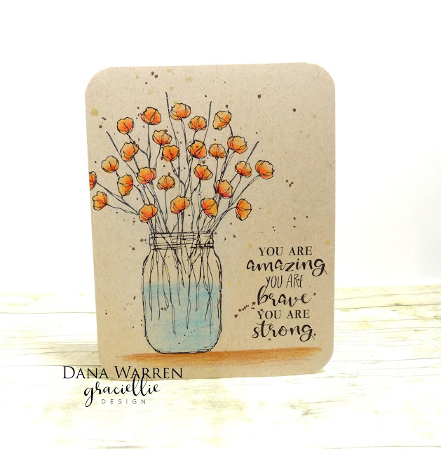 Dana Warren - Kraft Paper Stamps - Graciellie Designs