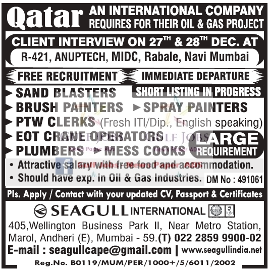 International company Jobs for Qatar