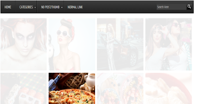 Beautiful Mega Menu with images for Blogger
