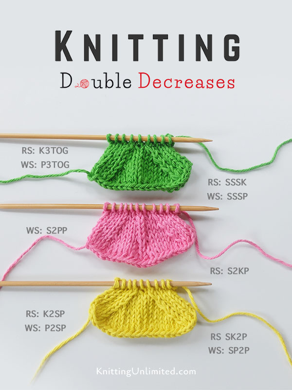 Knitting Double Decreases