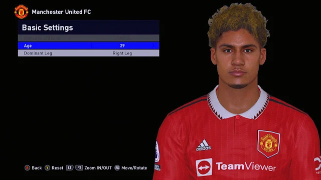 Raphaël Varane Face For PES 2017